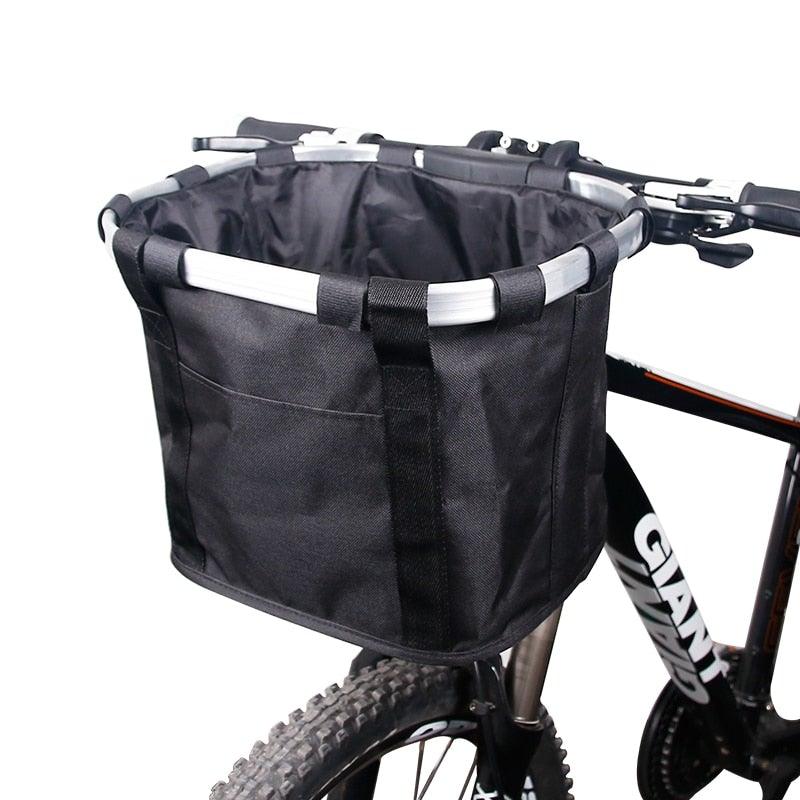 Bicycle Basket Handlebar Cycling Carryings Holder Bike Riding Pouch Cycle Biking Front Baggage Bag Load Bike Basket Detachable Bicycle Basket Folding Small Pet Cat Dog Carrier Front Handlebar Basket For Most Mountain Bikes And Bicycles Easy Install - UrbanCycling.com