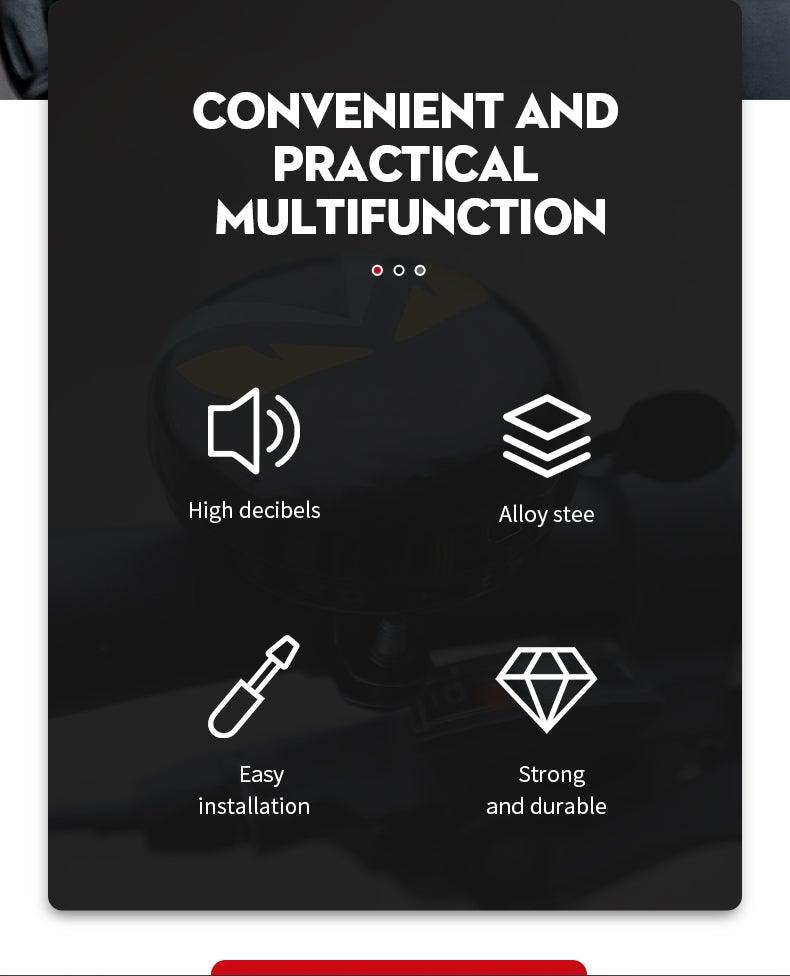 Bicycle Bell Horn For Safety Riding Lovely Aluminum Alloy Handlebar Metal Ring Cycling Accessories Classic Bike Bell Classic Aluminum Bicycle Bell With Loud Crisp Ring For Kids And Adult Bikes - UrbanCycling.com