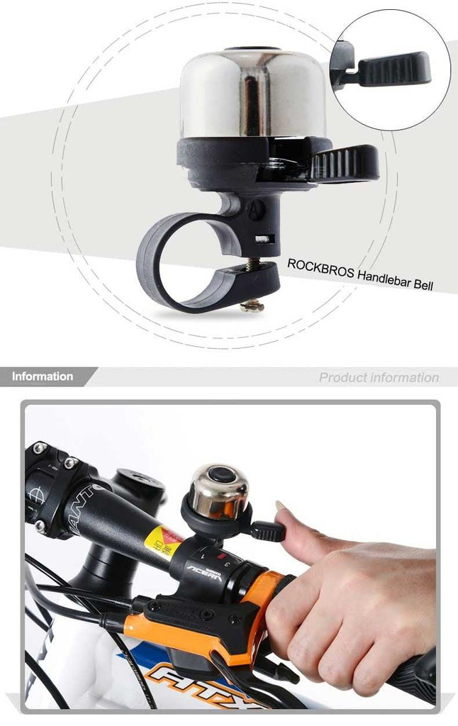 Bicycle Bell Ordinary Classical Handlebar Bell Ring Cycling Bike Bike Bell Sound Road Bike Horn Bicycle Accessories All Metal Body Loud Decent Tone Bicycle Ring Bell For Adults And Kids - UrbanCycling.com