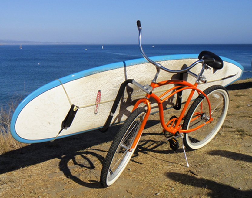 Bicycle / E - Bike Surfboard Rack (Long or Short Board) - UrbanCycling.com