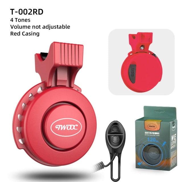 Bicycle Electronic Bell Scooter Siren Trumpet Alarm USB Charge Cycling Audio Warning Alert Safety Riding Mini Bicycle Horn Loud USB Rechargeable Handlebar Cycling Alarm Alert Ring For Mountain Bike - UrbanCycling.com