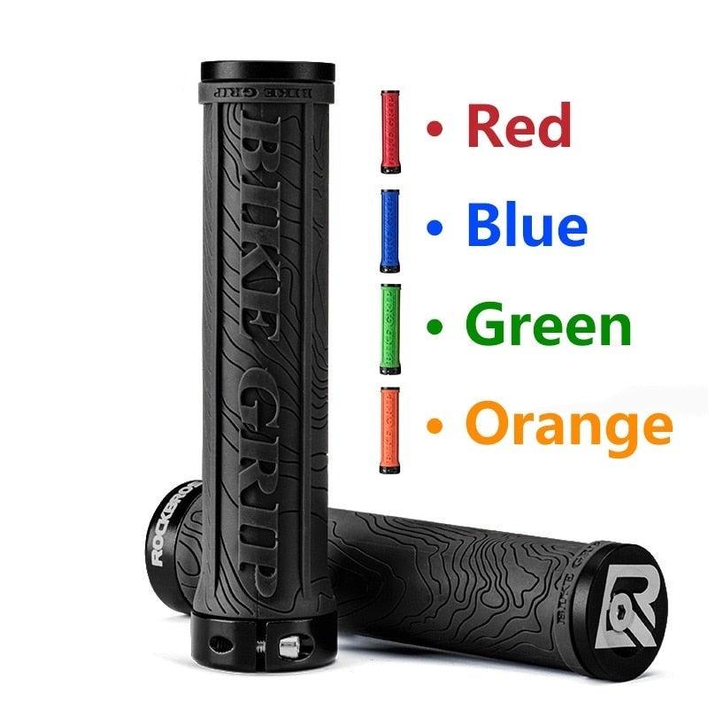 Bicycle Grips Rubber Handle Anti - Skid Cycling Handlebar Cuffs Lock Aluminum Alloy Bike Lock - On Mountain Bike Grips Bicycle Handlebar Locking Grips Non - Slip Handle Grips - UrbanCycling.com