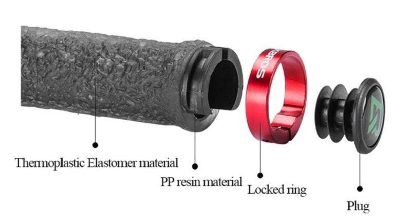 Bicycle Grips Rubber Handle Anti - Skid Cycling Handlebar Cuffs Lock Aluminum Alloy Bike Lock - On Mountain Bike Grips Bicycle Handlebar Locking Grips Non - Slip Handle Grips - UrbanCycling.com