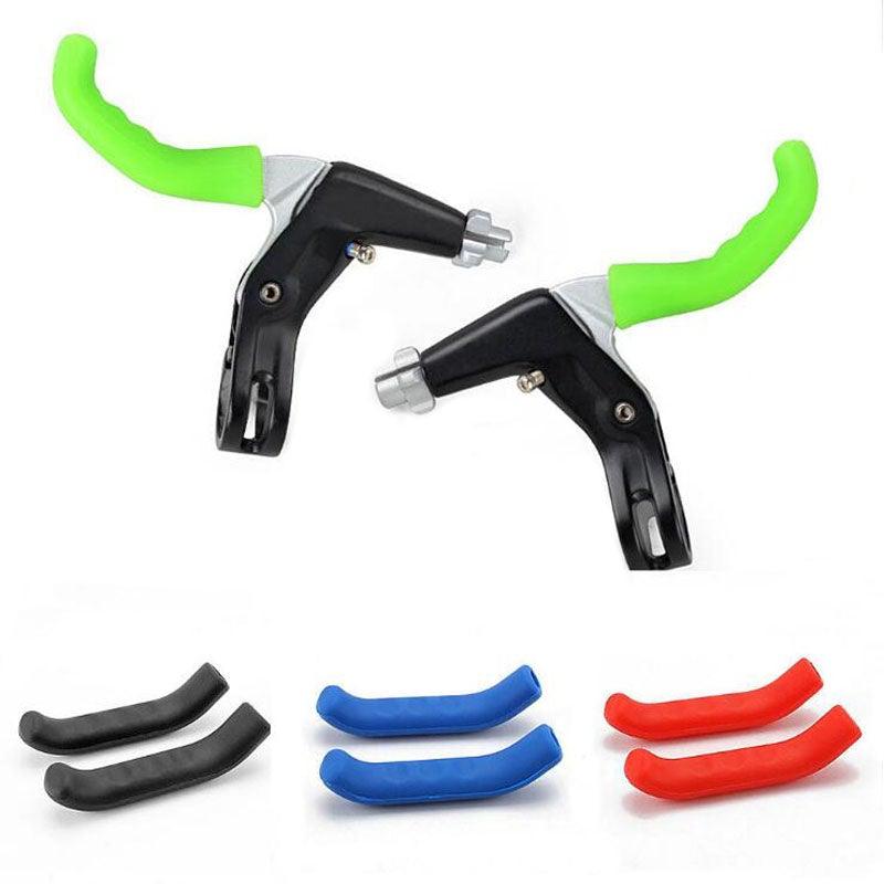Bicycle Handle Bar Grips Cover Brake Handle Mountain Bike Cycling Silicone Anti - slip Handlebar Soft Grip Brake Silicone Covers Sleeves Waterproof Mountain Road Bike Brake Handle Protector - UrbanCycling.com