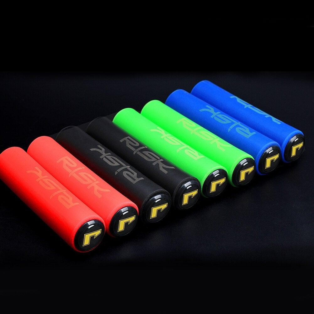 Bicycle Handlebar Cover Silicone Non Slip Bike Handle End Grips Bicycle Parts Soft Sponge Non - Slip Bicycle Handle With End Holding Shock Resistance Absorbent Comfortable Bike Accessories - UrbanCycling.com
