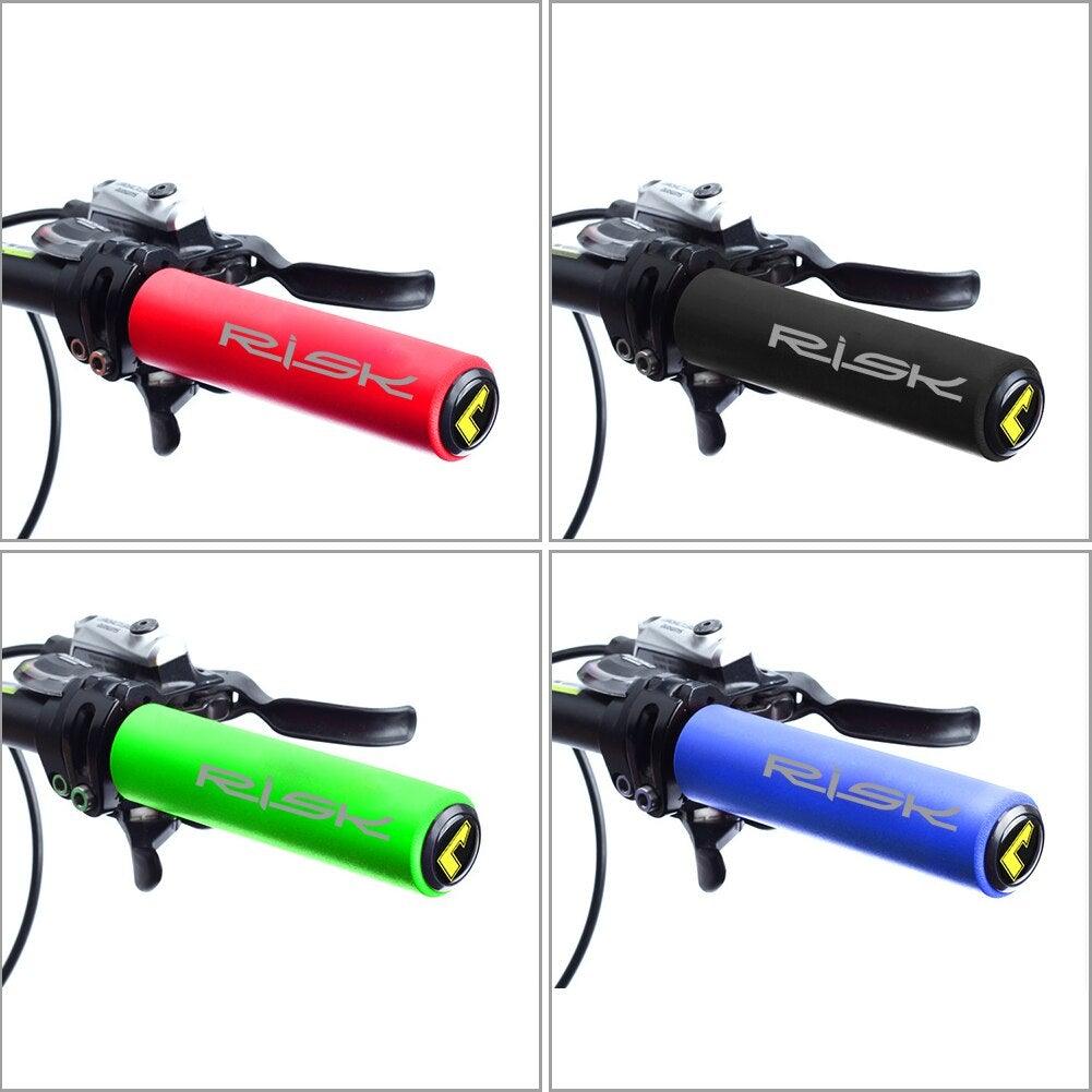 Bicycle Handlebar Cover Silicone Non Slip Bike Handle End Grips Bicycle Parts Soft Sponge Non - Slip Bicycle Handle With End Holding Shock Resistance Absorbent Comfortable Bike Accessories - UrbanCycling.com