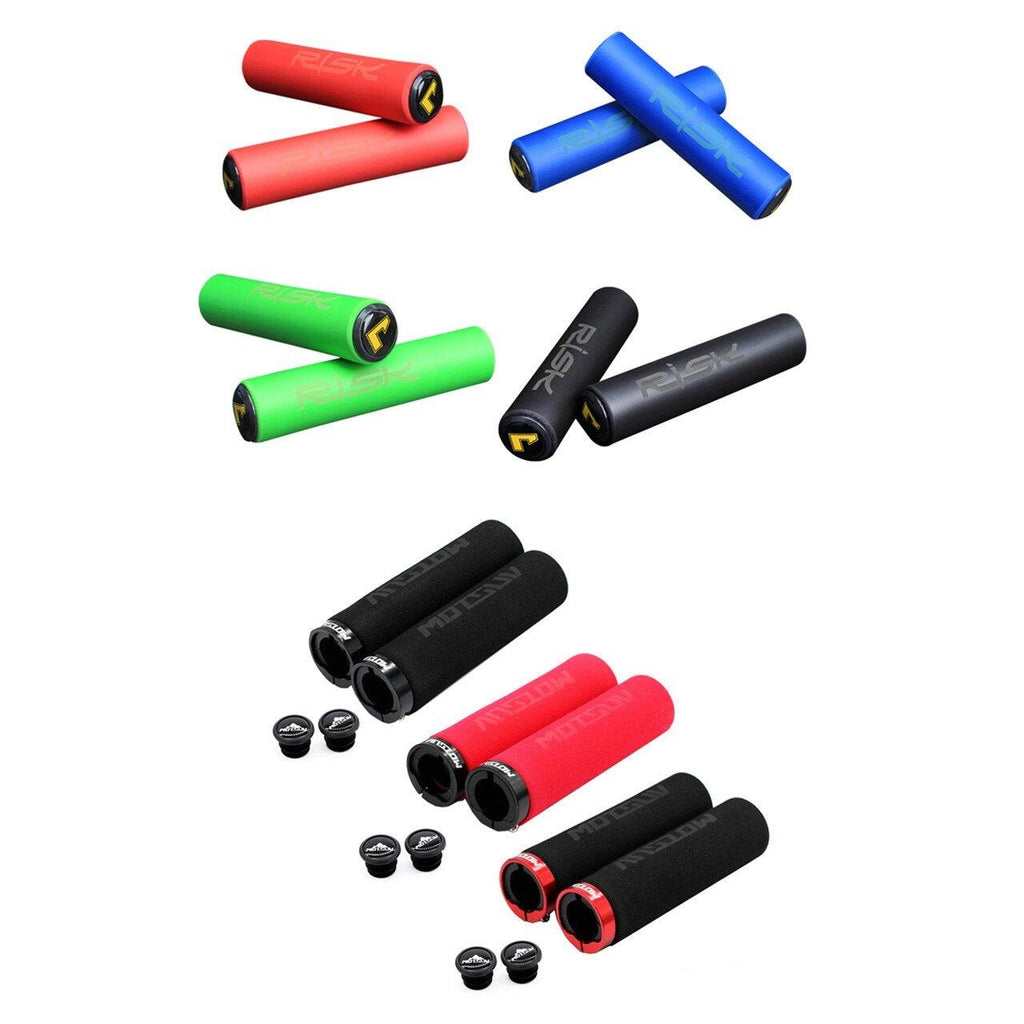 Bicycle Handlebar Cover Silicone Non Slip Bike Handle End Grips Bicycle Parts Soft Sponge Non - Slip Bicycle Handle With End Holding Shock Resistance Absorbent Comfortable Bike Accessories - UrbanCycling.com
