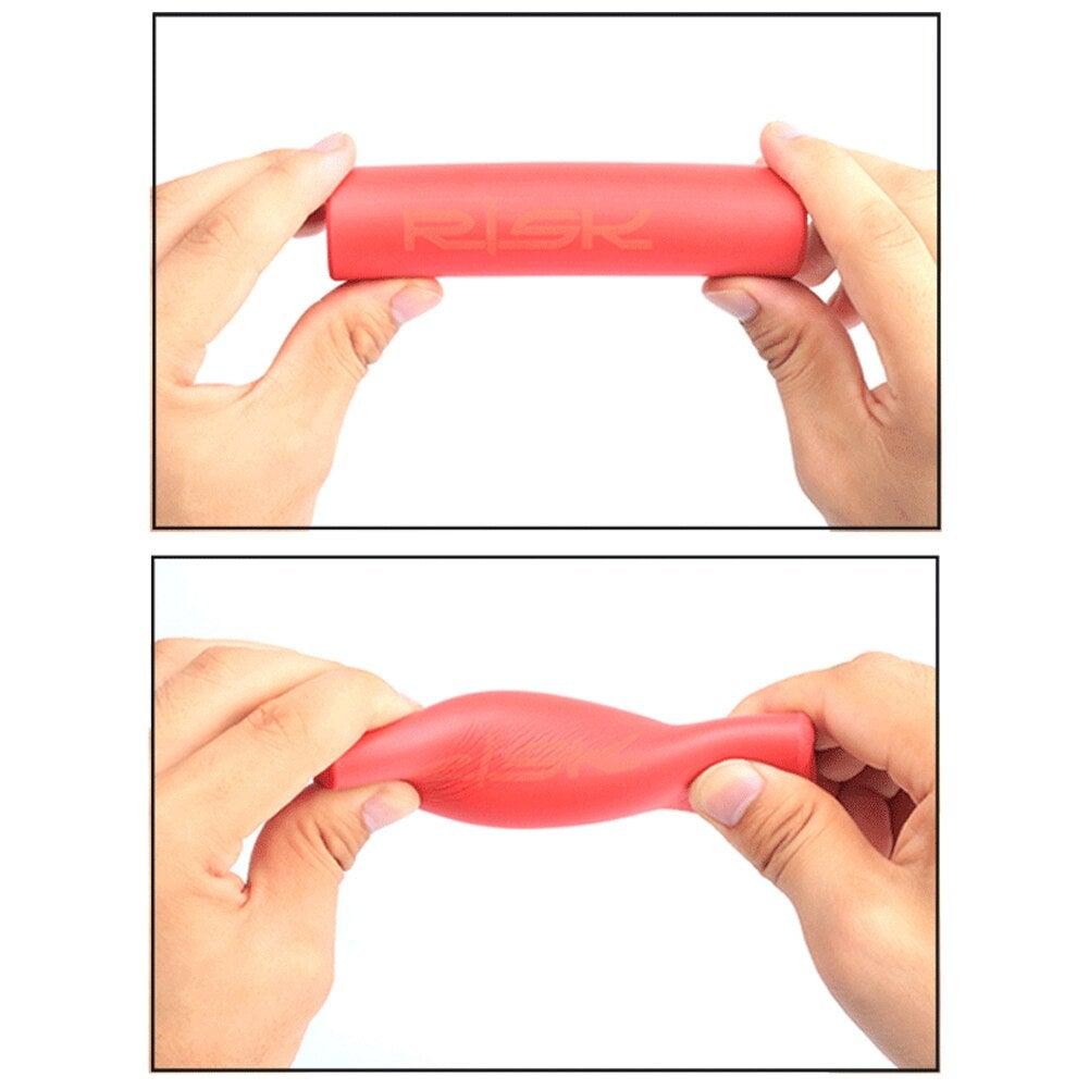 Bicycle Handlebar Cover Silicone Non Slip Bike Handle End Grips Bicycle Parts Soft Sponge Non - Slip Bicycle Handle With End Holding Shock Resistance Absorbent Comfortable Bike Accessories - UrbanCycling.com