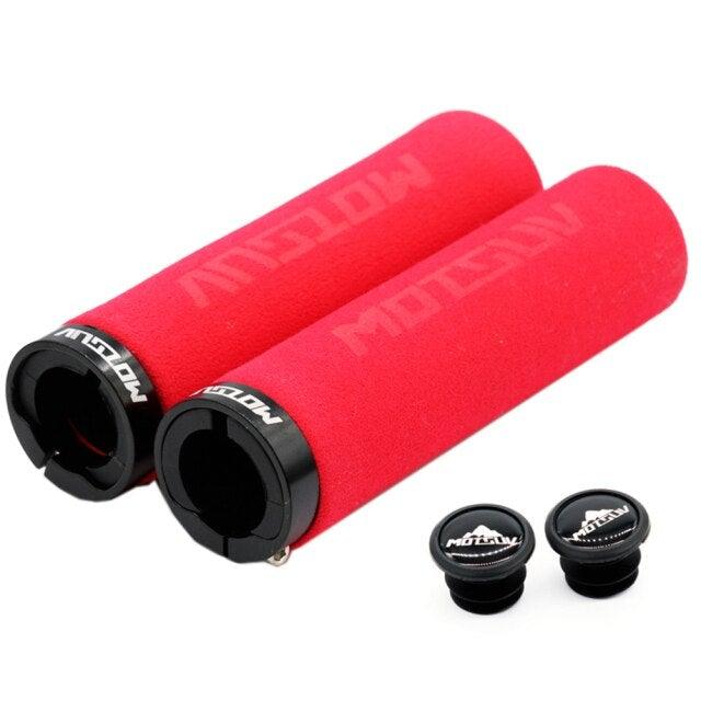 Bicycle Handlebar Cover Silicone Non Slip Bike Handle End Grips Bicycle Parts Soft Sponge Non - Slip Bicycle Handle With End Holding Shock Resistance Absorbent Comfortable Bike Accessories - UrbanCycling.com