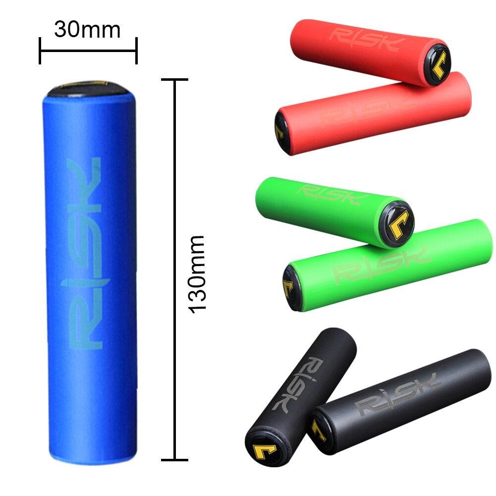 Bicycle Handlebar Cover Silicone Non Slip Bike Handle End Grips Bicycle Parts Soft Sponge Non - Slip Bicycle Handle With End Holding Shock Resistance Absorbent Comfortable Bike Accessories - UrbanCycling.com