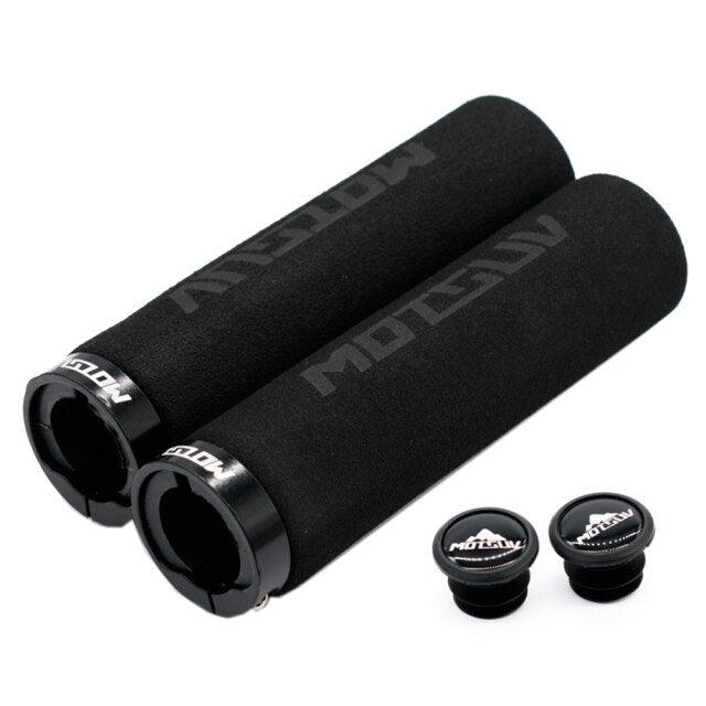 Bicycle Handlebar Cover Silicone Non Slip Bike Handle End Grips Bicycle Parts Soft Sponge Non - Slip Bicycle Handle With End Holding Shock Resistance Absorbent Comfortable Bike Accessories - UrbanCycling.com