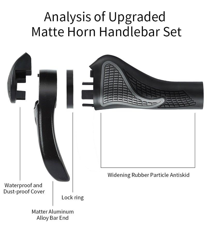 Bicycle Handlebar Grips Cycling Bicycle Accessories Non - Slip Bicycle Handlebar Grips Bike Handle Ergonomic Shockproof Bicycle Handle Grip With Adjustable Aluminum Lock For Mountain Bike - UrbanCycling.com