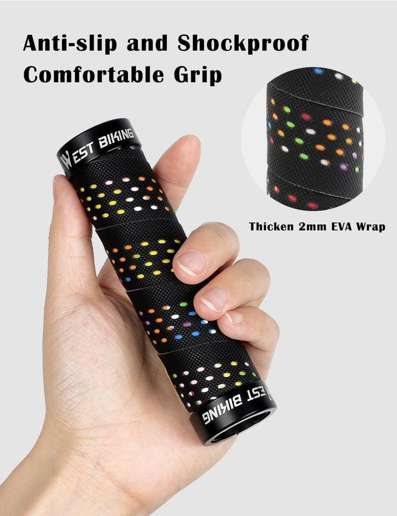Bicycle Handlebar Grips Cycling Bicycle Accessories Non - Slip Bicycle Handlebar Grips Bike Handle Ergonomic Shockproof Bicycle Handle Grip With Adjustable Aluminum Lock For Mountain Bike - UrbanCycling.com