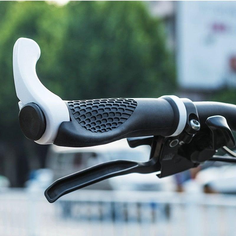 Bicycle Handlebar Rubber Grip End Cap Aluminium Alloy Lock Mountain Bike Handle Bar Grip Anti - Slip Bicycle Skid - Proof Grips Handlebar Cover Widen Holding Surface Unti - Skid Bike Grips Shockproof Handlebar Cover Ergonomic Design - UrbanCycling.com
