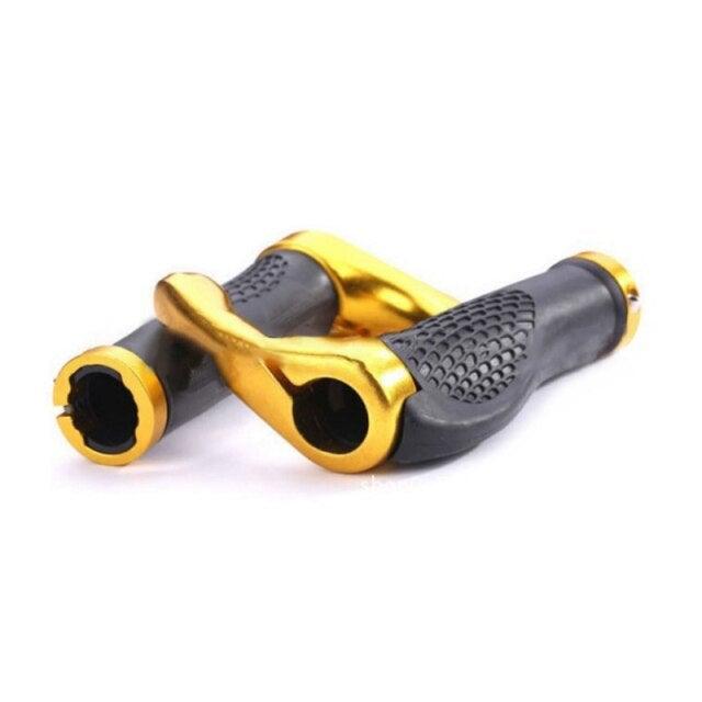 Bicycle Handlebar Rubber Grip End Cap Aluminium Alloy Lock Mountain Bike Handle Bar Grip Anti - Slip Bicycle Skid - Proof Grips Handlebar Cover Widen Holding Surface Unti - Skid Bike Grips Shockproof Handlebar Cover Ergonomic Design - UrbanCycling.com