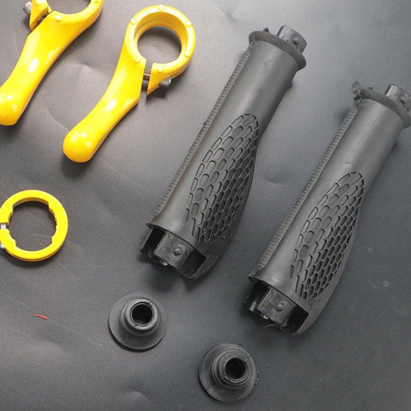 Bicycle Handlebar Rubber Grip End Cap Aluminium Alloy Lock Mountain Bike Handle Bar Grip Anti - Slip Bicycle Skid - Proof Grips Handlebar Cover Widen Holding Surface Unti - Skid Bike Grips Shockproof Handlebar Cover Ergonomic Design - UrbanCycling.com