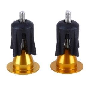 Bicycle Handlebar Rubber Grip End Cap Aluminium Alloy Lock Mountain Bike Handle Bar Grip Anti - Slip Bicycle Skid - Proof Grips Handlebar Cover Widen Holding Surface Unti - Skid Bike Grips Shockproof Handlebar Cover Ergonomic Design - UrbanCycling.com