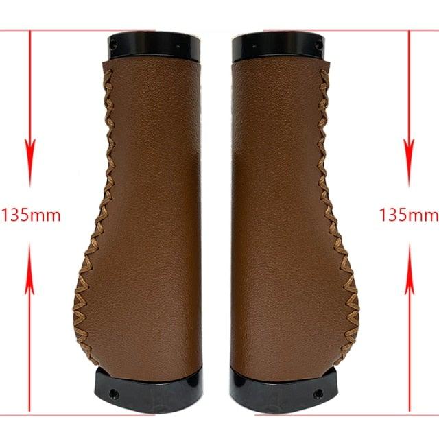 Bicycle Locking Grip Wear - Resistant Leather Non - Slip Grip Cover Mountain Bike Handlebar Lock - on Bike Handlebar Grips Locking Non - Slip - PU Bicycle Handle Grip Widen Holding Surface For Cycling Mountain And Bicycles Accessories - UrbanCycling.com