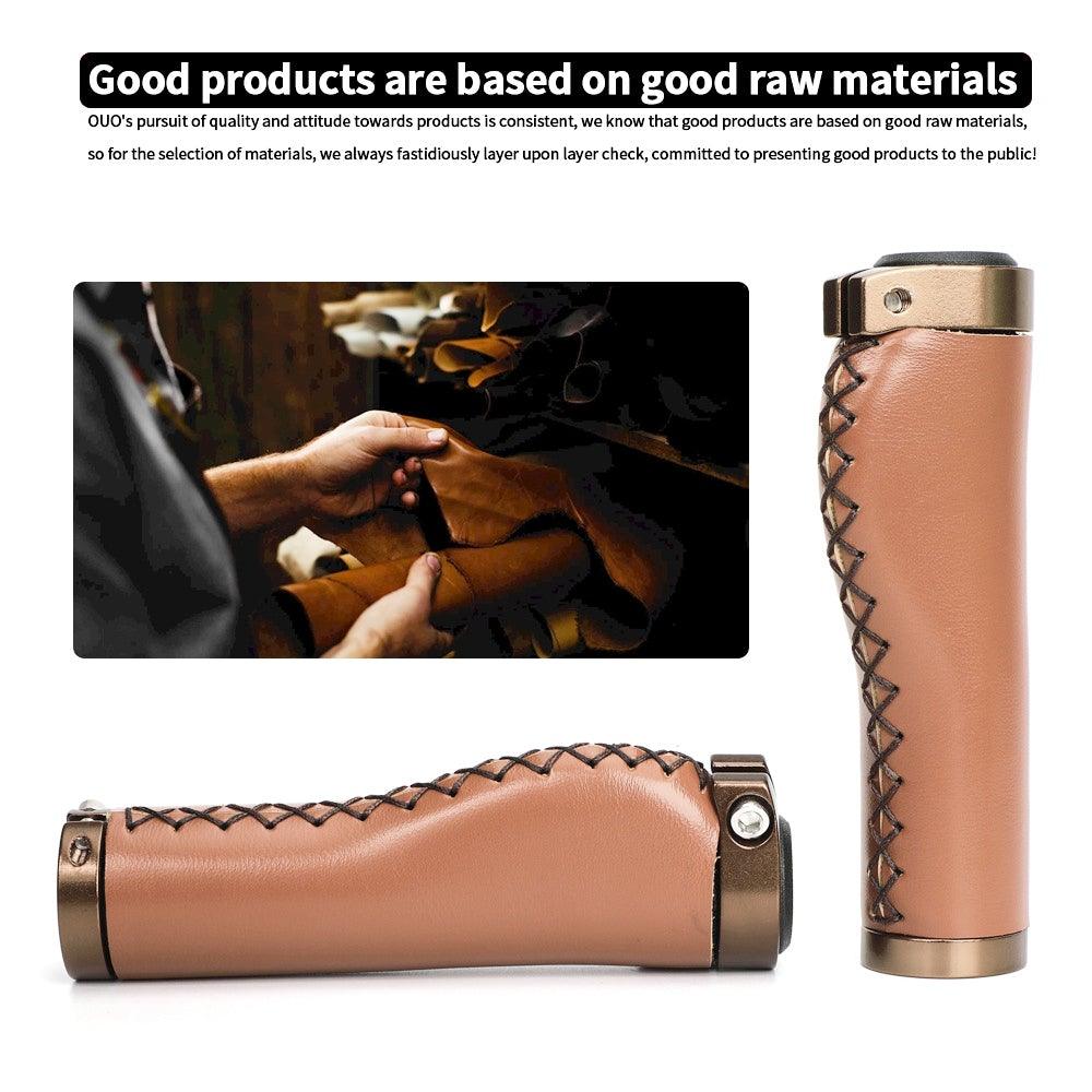Bicycle Locking Grip Wear - Resistant Leather Non - Slip Grip Cover Mountain Bike Handlebar Lock - on Bike Handlebar Grips Locking Non - Slip - PU Bicycle Handle Grip Widen Holding Surface For Cycling Mountain And Bicycles Accessories - UrbanCycling.com