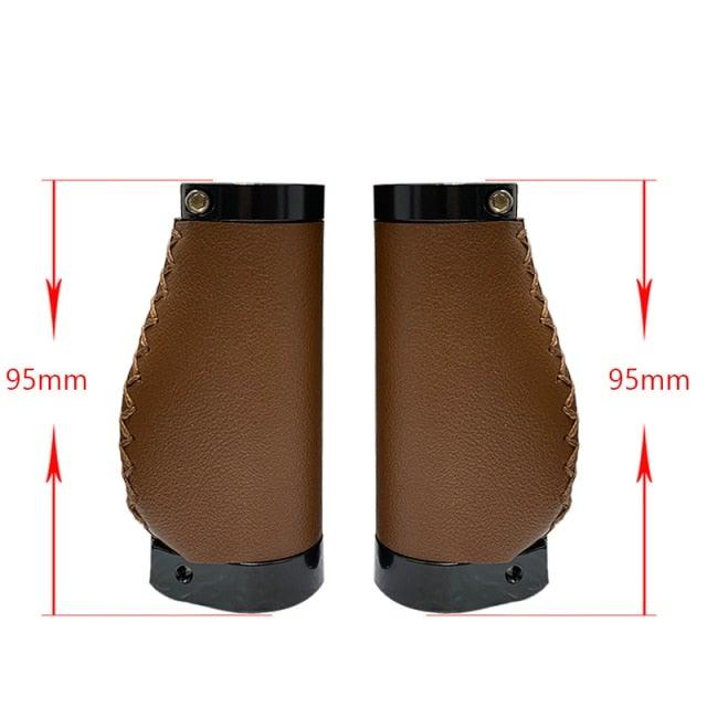 Bicycle Locking Grip Wear - Resistant Leather Non - Slip Grip Cover Mountain Bike Handlebar Lock - on Bike Handlebar Grips Locking Non - Slip - PU Bicycle Handle Grip Widen Holding Surface For Cycling Mountain And Bicycles Accessories - UrbanCycling.com