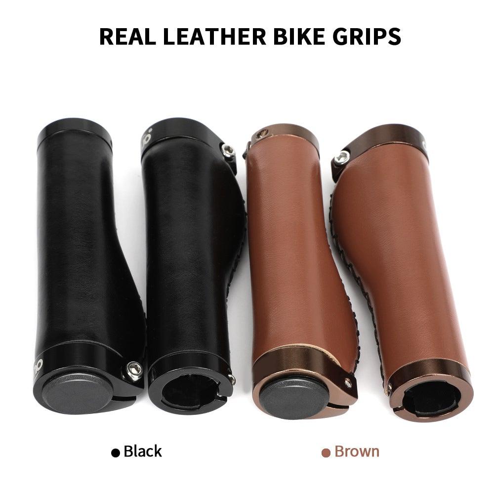 Bicycle Locking Grip Wear - Resistant Leather Non - Slip Grip Cover Mountain Bike Handlebar Lock - on Bike Handlebar Grips Locking Non - Slip - PU Bicycle Handle Grip Widen Holding Surface For Cycling Mountain And Bicycles Accessories - UrbanCycling.com