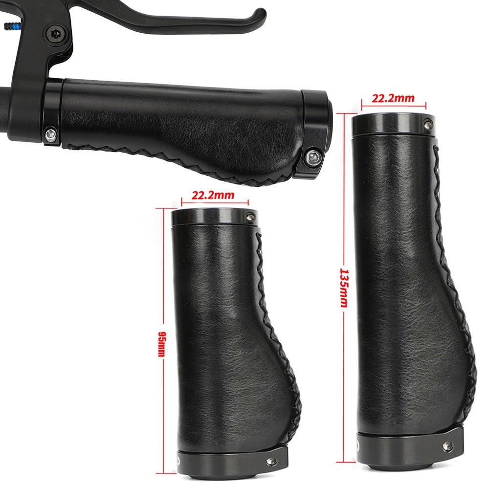 Bicycle Locking Grip Wear - Resistant Leather Non - Slip Grip Cover Mountain Bike Handlebar Lock - on Bike Handlebar Grips Locking Non - Slip - PU Bicycle Handle Grip Widen Holding Surface For Cycling Mountain And Bicycles Accessories - UrbanCycling.com