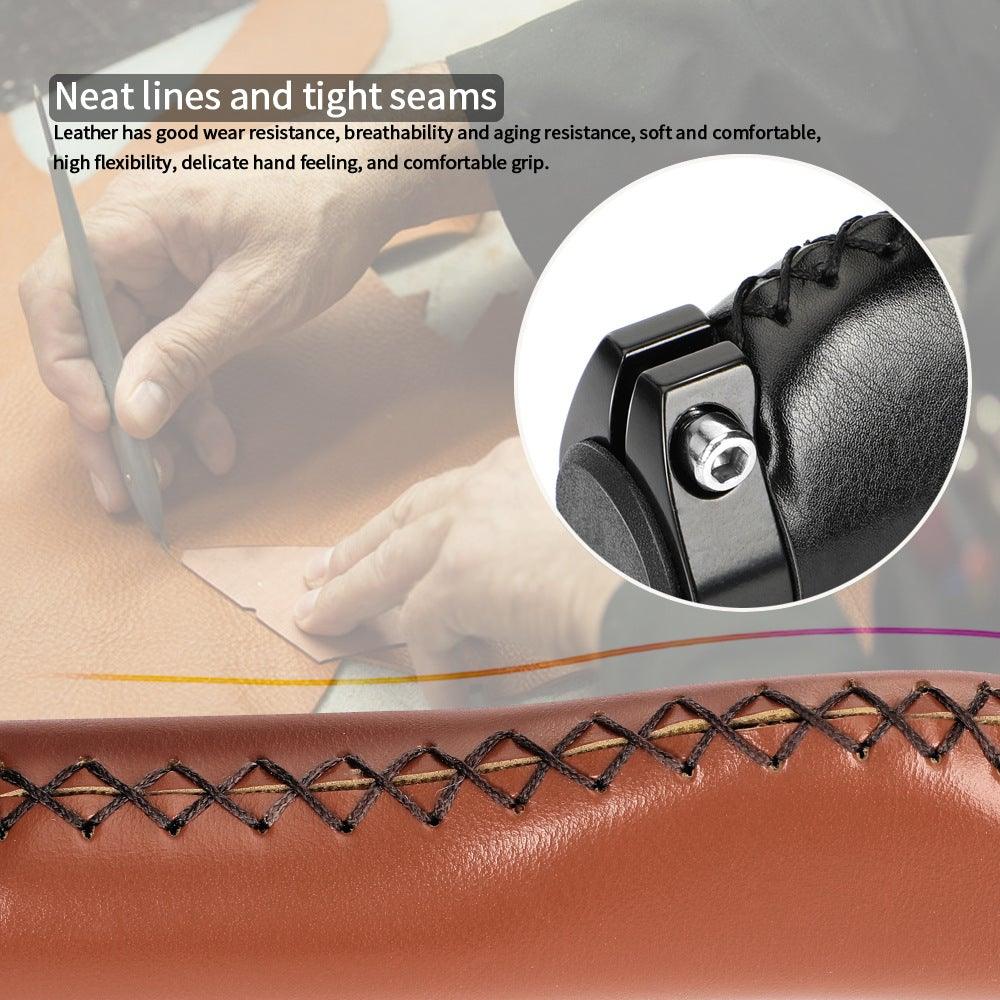 Bicycle Locking Grip Wear - Resistant Leather Non - Slip Grip Cover Mountain Bike Handlebar Lock - on Bike Handlebar Grips Locking Non - Slip - PU Bicycle Handle Grip Widen Holding Surface For Cycling Mountain And Bicycles Accessories - UrbanCycling.com