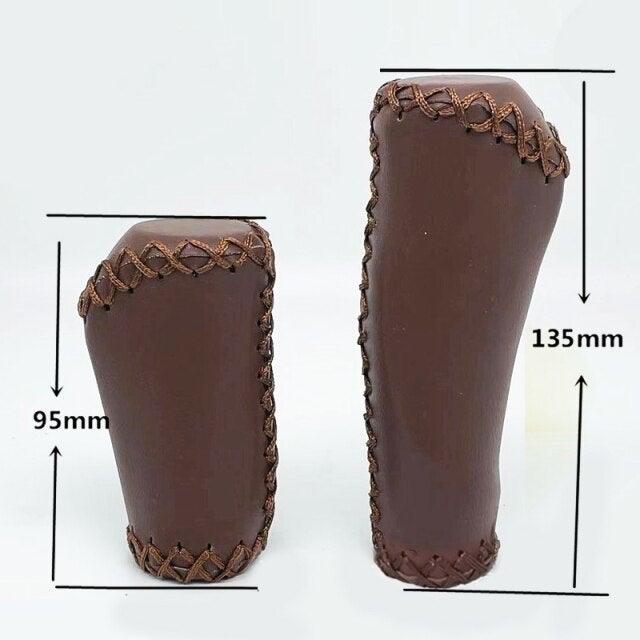 Bicycle Locking Grip Wear - Resistant Leather Non - Slip Grip Cover Mountain Bike Handlebar Lock - on Bike Handlebar Grips Locking Non - Slip - PU Bicycle Handle Grip Widen Holding Surface For Cycling Mountain And Bicycles Accessories - UrbanCycling.com