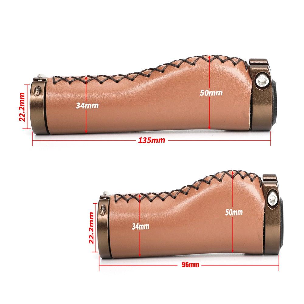 Bicycle Locking Grip Wear - Resistant Leather Non - Slip Grip Cover Mountain Bike Handlebar Lock - on Bike Handlebar Grips Locking Non - Slip - PU Bicycle Handle Grip Widen Holding Surface For Cycling Mountain And Bicycles Accessories - UrbanCycling.com