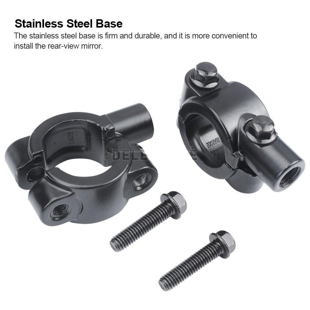 Bicycle Rear View Mirror Bike Scooter Clear Back Sight Reflector Adjustable Rotatable Handlebar Cycling Mirror HD Safety Bicycle Cycling Rearview Mirror And New Scratch Resistant Convex Lens Universal Adjustable Rotatable Handlebar Glass Lens Mirror - UrbanCycling.com