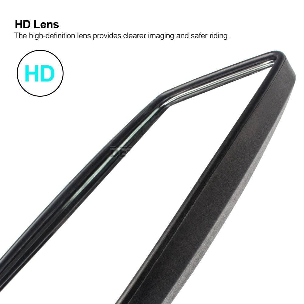 Bicycle Rear View Mirror Bike Scooter Clear Back Sight Reflector Adjustable Rotatable Handlebar Cycling Mirror HD Safety Bicycle Cycling Rearview Mirror And New Scratch Resistant Convex Lens Universal Adjustable Rotatable Handlebar Glass Lens Mirror - UrbanCycling.com