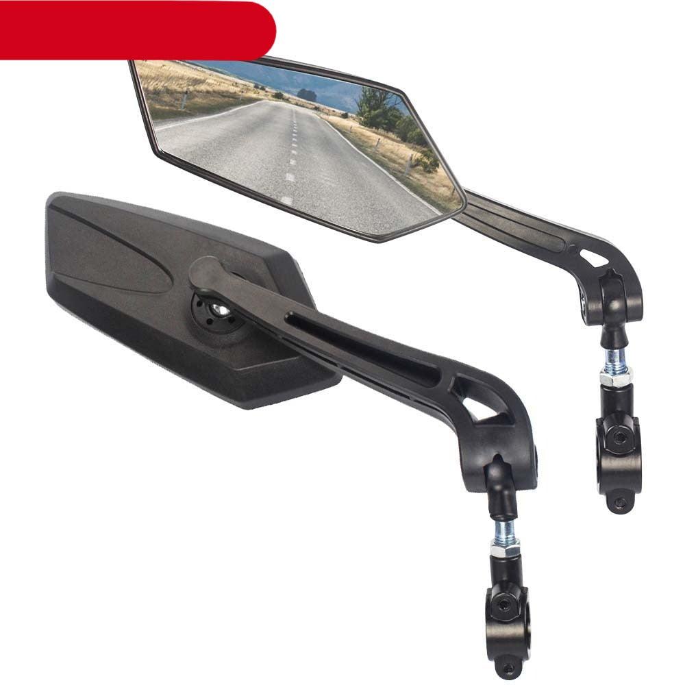 Bicycle Rear View Mirror Bike Scooter Clear Back Sight Reflector Adjustable Rotatable Handlebar Cycling Mirror HD Safety Bicycle Cycling Rearview Mirror And New Scratch Resistant Convex Lens Universal Adjustable Rotatable Handlebar Glass Lens Mirror - UrbanCycling.com