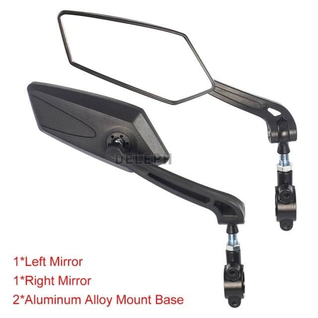 Bicycle Rear View Mirror Bike Scooter Clear Back Sight Reflector Adjustable Rotatable Handlebar Cycling Mirror HD Safety Bicycle Cycling Rearview Mirror And New Scratch Resistant Convex Lens Universal Adjustable Rotatable Handlebar Glass Lens Mirror - UrbanCycling.com
