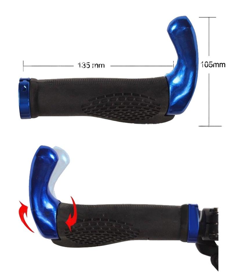 Bicycle Skid - Proof Grips Bicycle Grip Handlebar End Cap Aluminium Alloy Lock Mountain Handle Bar Grip Anti - Skid Rubber Ergonomic Anti - slip Handlebar Grips For Bicycle Mountain Bike Handle Bar With Non - Slip Grip - UrbanCycling.com