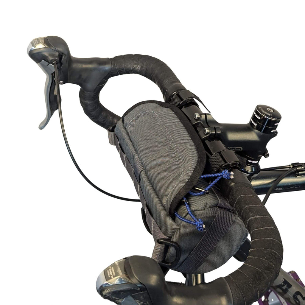 Bigmouth Burrito Handlebar Bag - Charcoal & Blucifer - UrbanCycling.com
