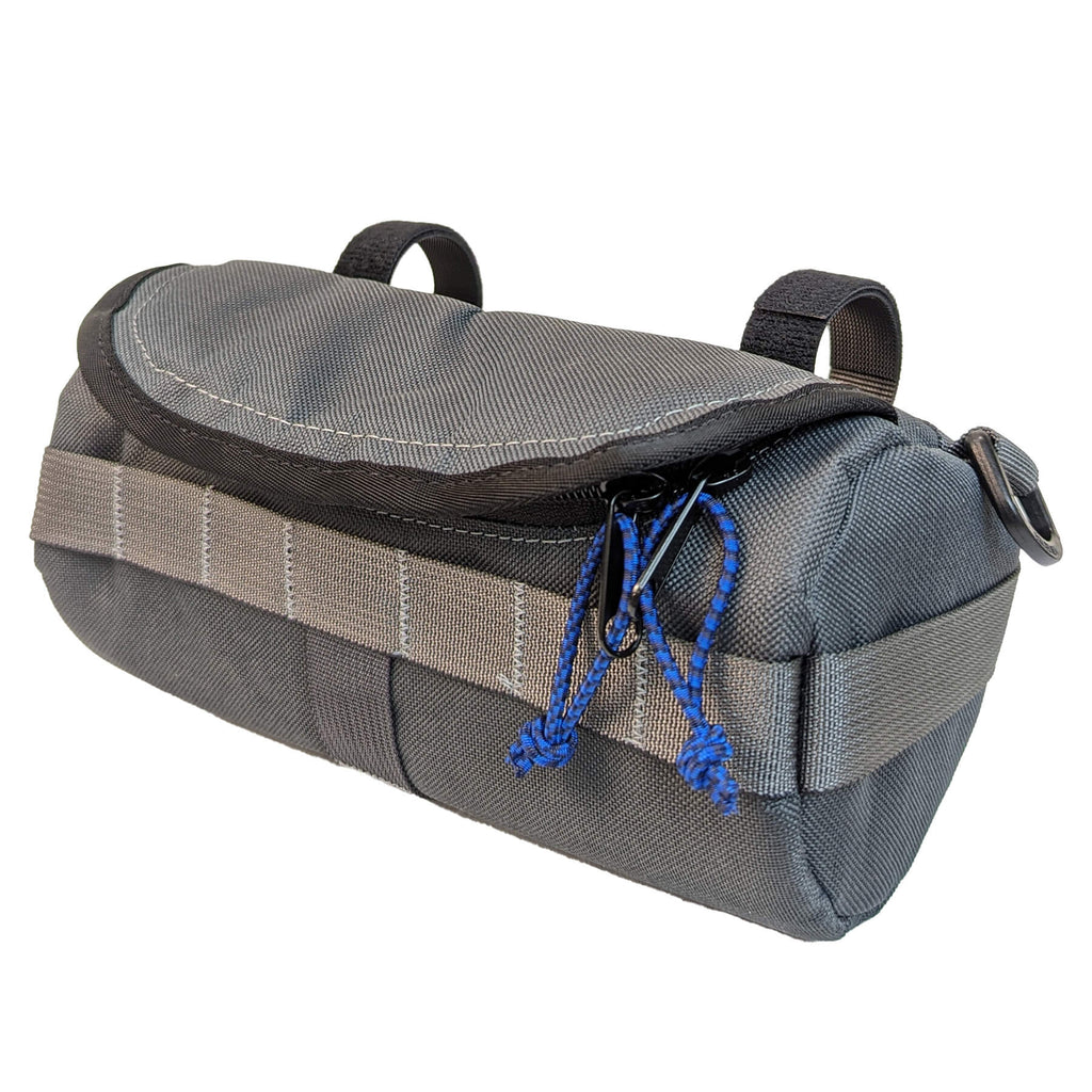 Bigmouth Burrito Handlebar Bag - Charcoal & Blucifer - UrbanCycling.com
