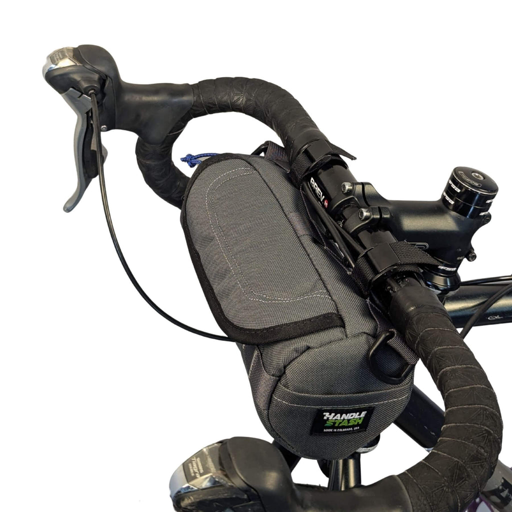 Bigmouth Burrito Handlebar Bag - Charcoal & Blucifer - UrbanCycling.com