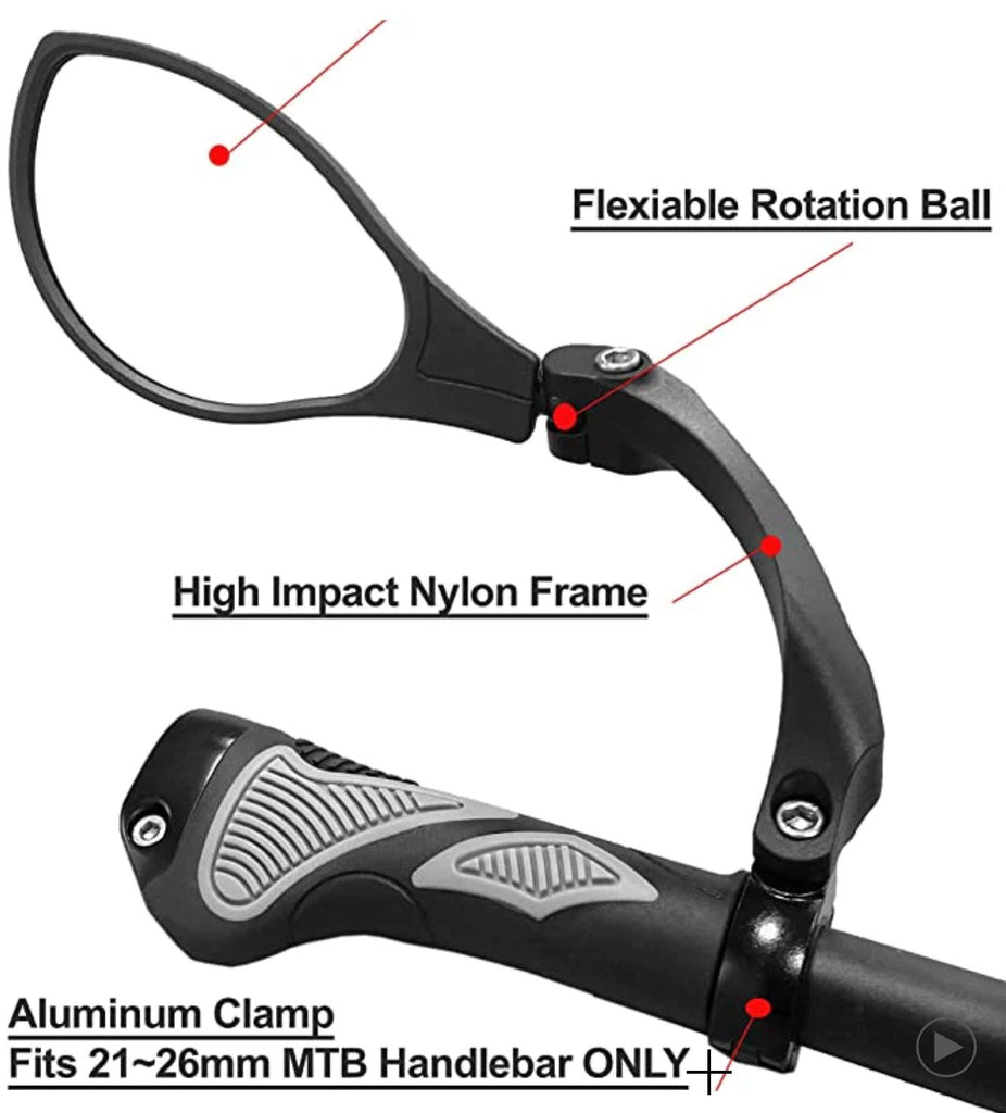 Bikase Left Hand Mirror - UrbanCycling.com