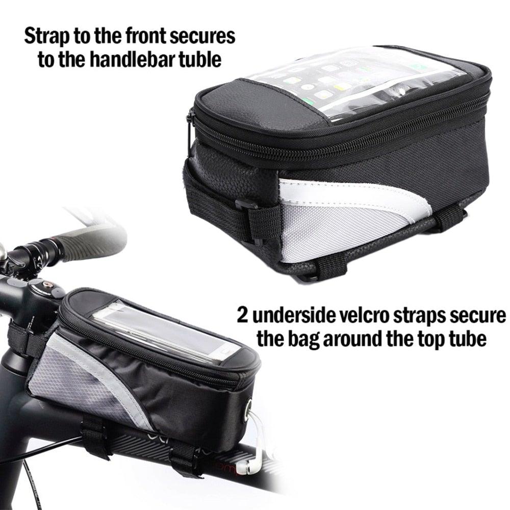Bike Bag Bicycle Bag Phone Case For Bicycle Cycling Mobile Bike Accessories Head Tube Cell Mobile Phone Bag Case Waterproof Bike Handlebar Bag Bicycle Phone Mount Bicycle Phone Mount Holder Pouch Bag Cycling Frame - UrbanCycling.com
