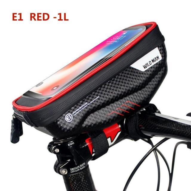 Bike Bag Frame Front Top Tube Waterproof Hard Shell Cycling Bag Touch Screen Phone Case Bicycle Accessories Bike Phone Mount Bag Cycling Waterproof Front Frame Top Tube Handlebar Bag With Touch Screen Holder Case - UrbanCycling.com