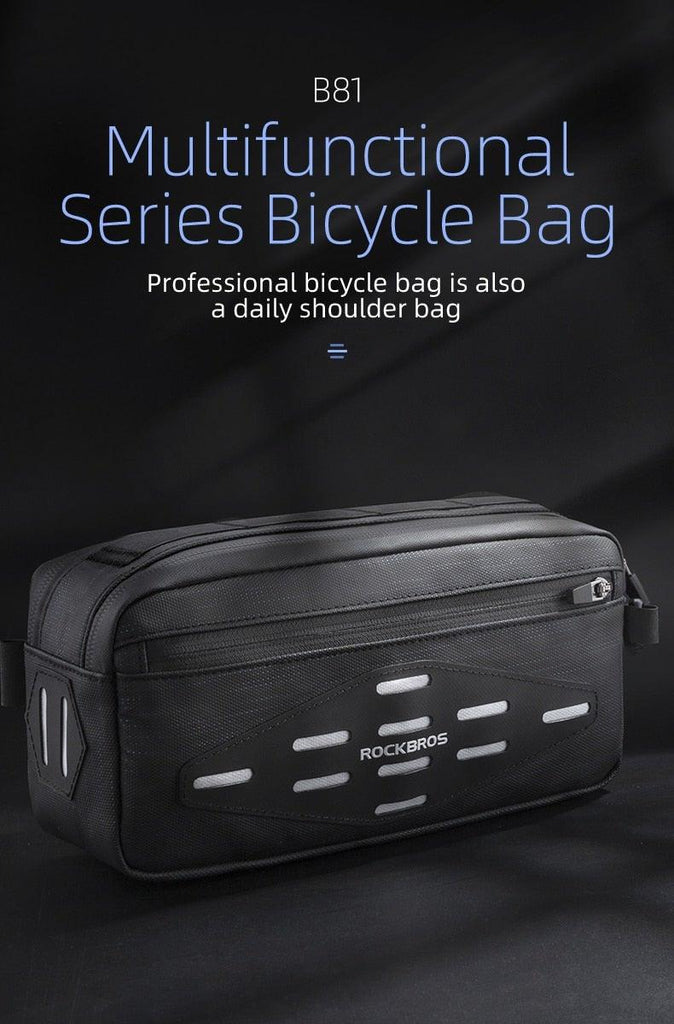 Bike Bag Front Bicycle Portable Handlebar Multi - purpose Large Capacity Backpack Road Cycling Frame Tube Bag Bike Handlebar Bag Front Frame Bag Bike Basket Storage Bag Bicycle Top Tube Bag Lightweight With Shoulder Straps For Road Mountain Bike Cycling - UrbanCycling.com