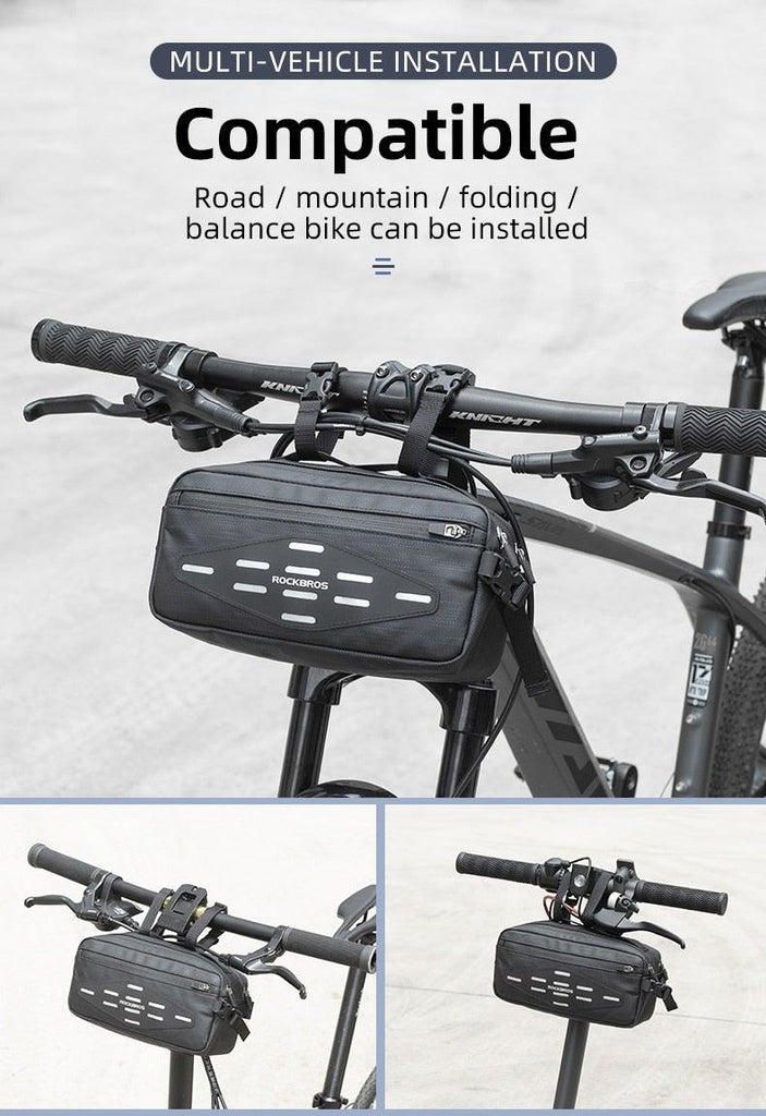 Bike Bag Front Bicycle Portable Handlebar Multi - purpose Large Capacity Backpack Road Cycling Frame Tube Bag Bike Handlebar Bag Front Frame Bag Bike Basket Storage Bag Bicycle Top Tube Bag Lightweight With Shoulder Straps For Road Mountain Bike Cycling - UrbanCycling.com