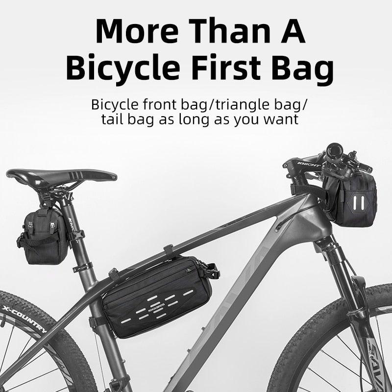 Bike Bag Front Bicycle Portable Handlebar Multi - purpose Large Capacity Backpack Road Cycling Frame Tube Bag Bike Handlebar Bag Front Frame Bag Bike Basket Storage Bag Bicycle Top Tube Bag Lightweight With Shoulder Straps For Road Mountain Bike Cycling - UrbanCycling.com