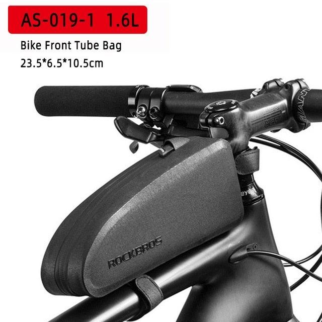 Bike Bag Waterproof Reflective Front Top Frame Tube Bag Large Capacity Ultralight Bicycle Bag Cycling Bike Top Tube Bag Front Frame Bag Water - resistant Bike Storage Bag Large Bike Pouch - UrbanCycling.com