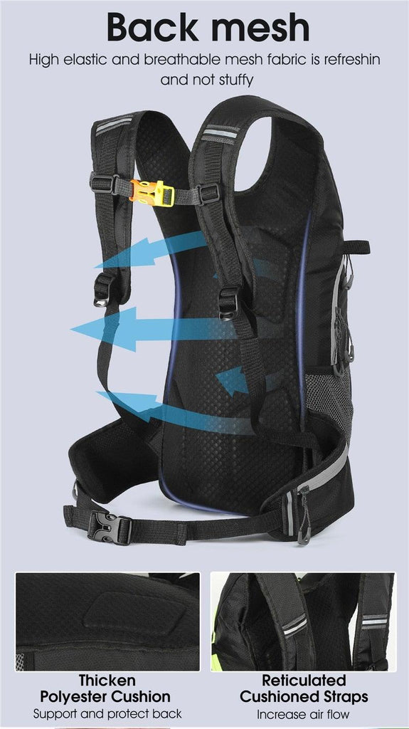 Bike Bags Portable Waterproof Backpack Cycling Water Bag Outdoor Sport Climbing Hiking Pouch Hydration Backpack Bike Backpack Mountain Biking Daypack Cycling Hiking Bicycle 10L - UrbanCycling.com