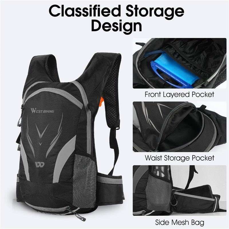 Bike Bags Portable Waterproof Backpack Cycling Water Bag Outdoor Sport Climbing Hiking Pouch Hydration Backpack Bike Backpack Mountain Biking Daypack Cycling Hiking Bicycle 10L - UrbanCycling.com