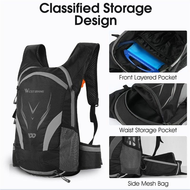 Bike Bags Portable Waterproof Backpack Cycling Water Bag Outdoor Sport Climbing Hiking Pouch Hydration Backpack Bike Backpack Mountain Biking Daypack Cycling Hiking Bicycle 10L - UrbanCycling.com