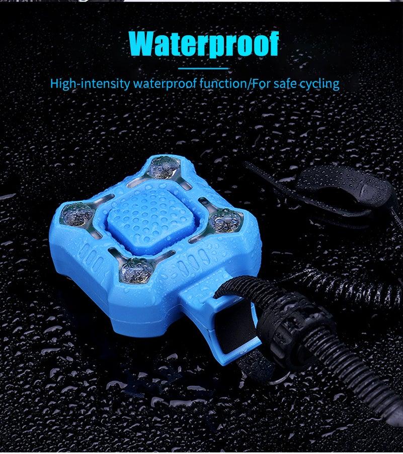 Bike Bell 4 Lamp Cycling Light 1200mAh Electric Horn Waterproof USB Charging Loud Alarm Security Bicycle Bell Bright Eyes Fully Waterproof Lumen Rechargeable Mountain Road Bike Headlight - UrbanCycling.com