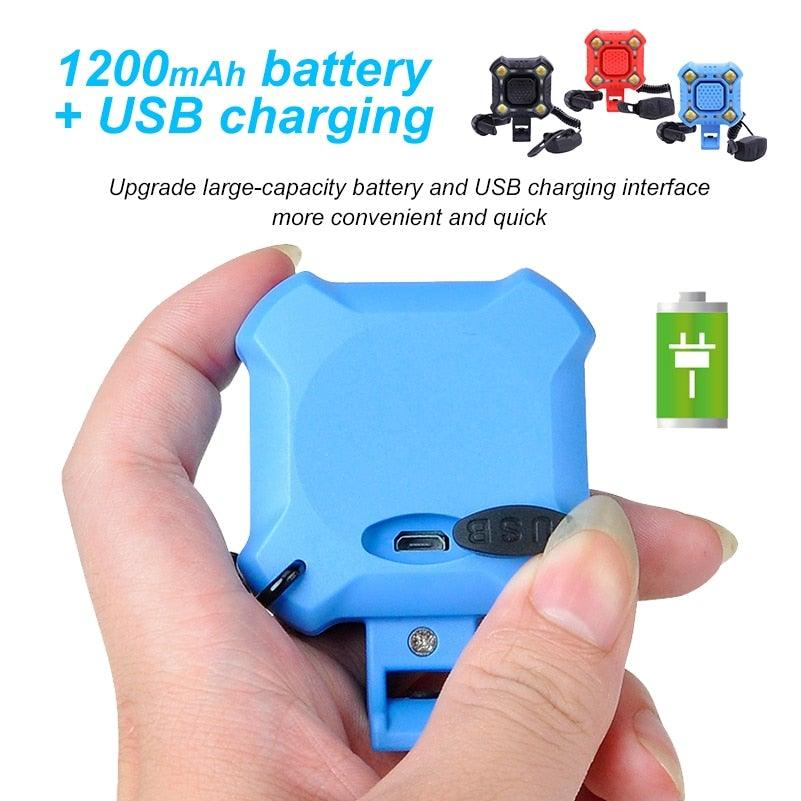 Bike Bell 4 Lamp Cycling Light 1200mAh Electric Horn Waterproof USB Charging Loud Alarm Security Bicycle Bell Bright Eyes Fully Waterproof Lumen Rechargeable Mountain Road Bike Headlight - UrbanCycling.com