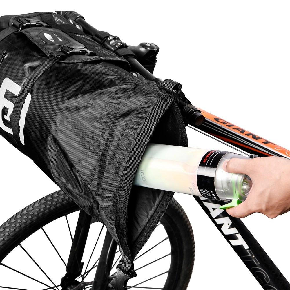 Bike Front Tube Bag Waterproof Bicycle Handlebar Basket Pack Cycling Front Frame Bicycle Accessories Waterproof Handlebar Bags Bike packing Bags Front Packs For Road Bicycles Bike Packing Accessories - UrbanCycling.com